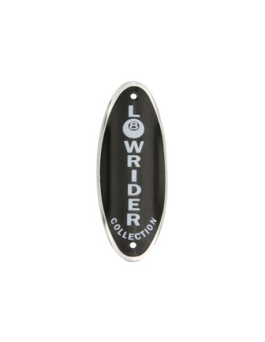 Lowrider Collection Name Plate Black/White.